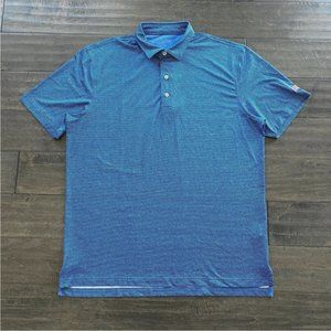 Johnnie-O Short Sleeve Golf Polo Shirt in Lake Blue